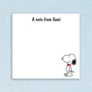 Custom Dog Sticky Notes // 3"x3" size // stationery gift idea, customizable teacher appreciation note pad paper stick notes stocking stuffer