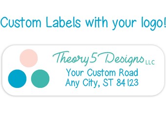 140+ Address Labels // your logo custom return address labels bulk lot // personalized name, sticker sheet, peel and stick business labels
