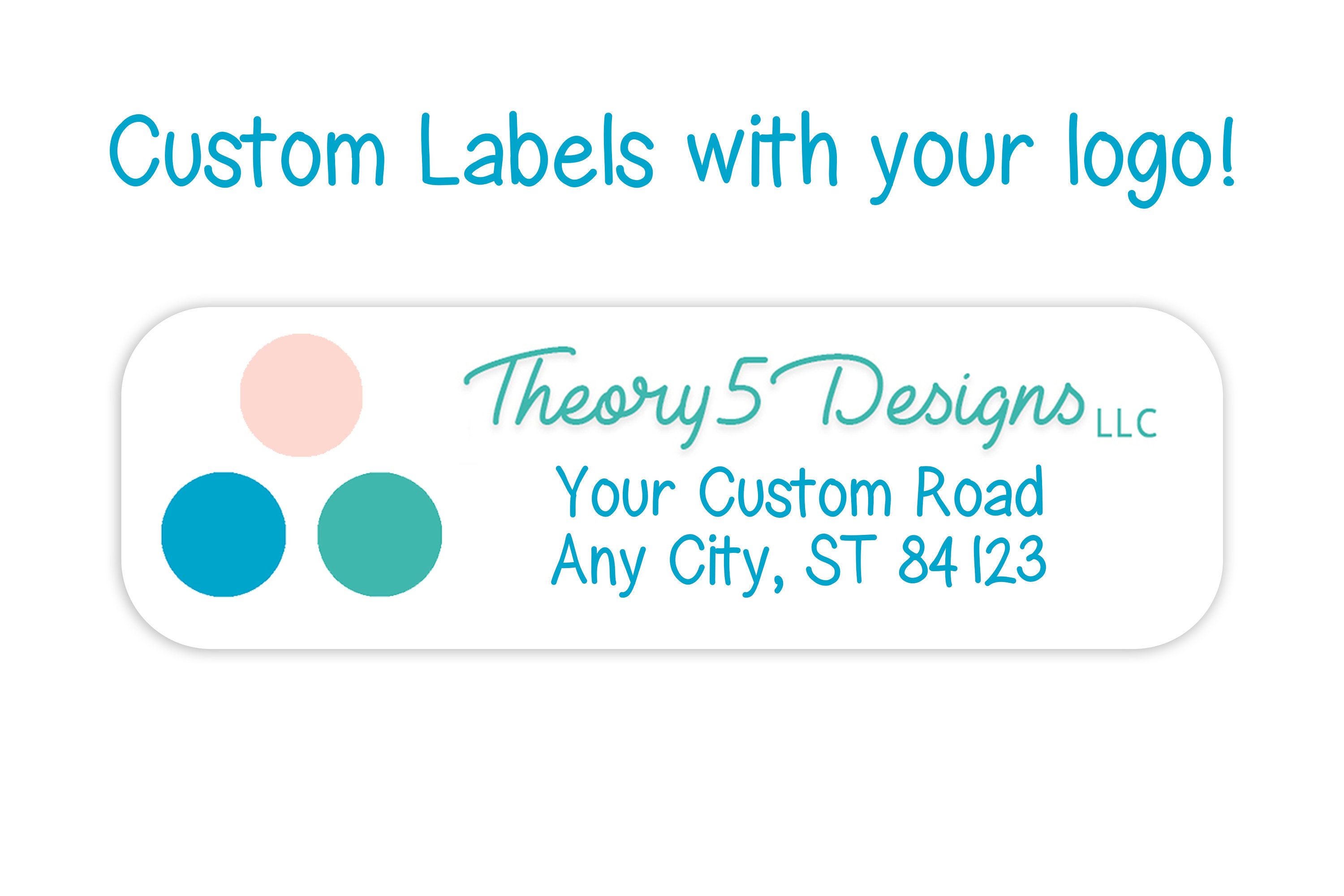 140+ Address Labels // your logo custom return address labels bulk lot // personalized name, sticker sheet, peel and stick business labels