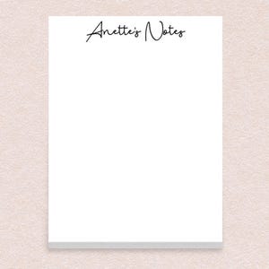 Blocs-notes personnalisés / 50 feuilles par pile, 4 x 5,5 pouces, idée cadeau en vrac, appréciation du professeur, papeterie personnalisée, police de caractères bohème