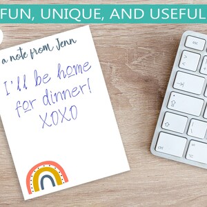 Personalized Notepad With Rainbow Design and Custom Name // 50 Sheets ...