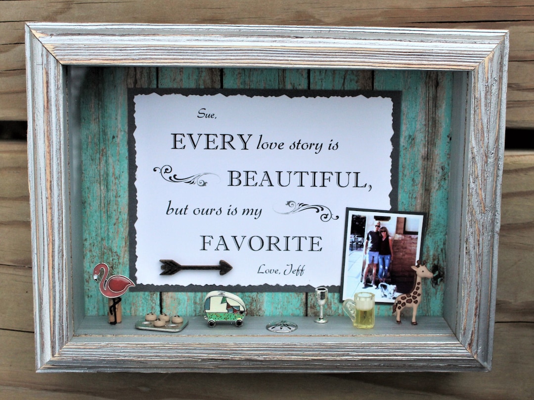 Personalized Shadow Boxfamily Shadow Boxpersonalized Anniversary Gift