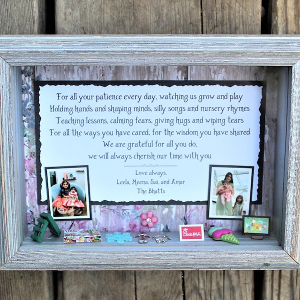 Nanny Thank You Gift-Personalized Nanny Gift-Nanny Birthday Gift-Best Nanny Gift-Au Pair Thank You Gift-Nanny Thank You Gift-Babysitter Gift