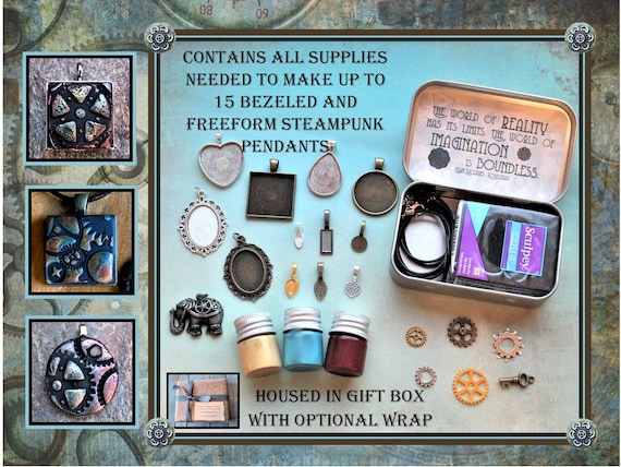 Jewelry Making Kit for Teens / Steampunk Jewelry Making Kit / All in One  Jewelry Kit for All Ages / Steampunk DIY Kit / Craft Kit All Ages 