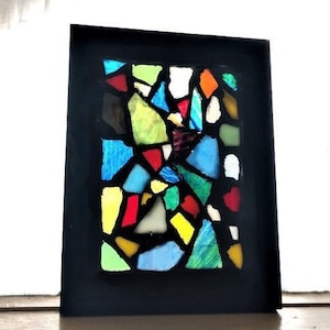 Stained Glass Craft Kit-Easy Craft Kit for Kids-Craft DIY Craft for Teens-Family Craft-Adult Craft Night-Glass Mosaic DIY Kit-Easter Gift