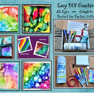 Holiday Trees Suncatcher Kit Kids Craft Kit DIY Art Kit Holiday