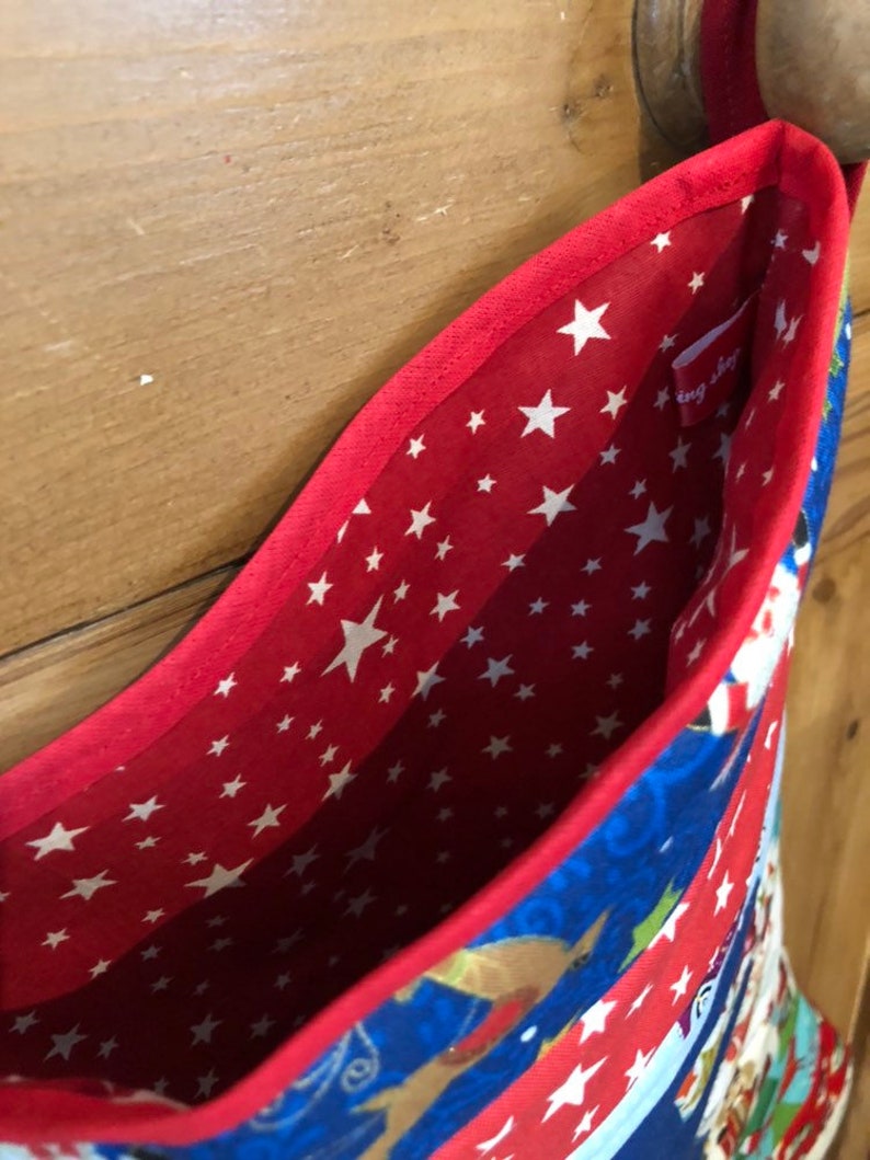 Ready to Dispatch Handmade Personalised /'S/' Christmas Stocking LARGE