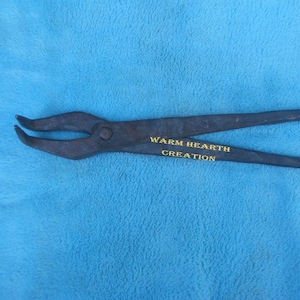 Heavy Duty Blacksmith tongs / Forging tongs for hot metal work / Iron Blacksmith tool for handling hot metal / Medieval tool /Plier/larp/sca