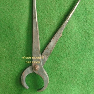 Round Jaw Hand Forged whc medieval tongs based on the Mästermyr find/Mästermyr chest/ handmade plier/ tool / good for blacksmit , vikingera