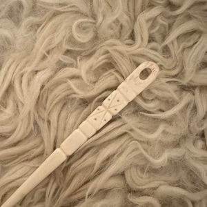 Nalbinding  Flat 4.5&quot; Bone Needle, Nalbinding Needle, Nålbinding Needle, Naalbinding Needle, Horn Needle/ giftforher / giftsforher /