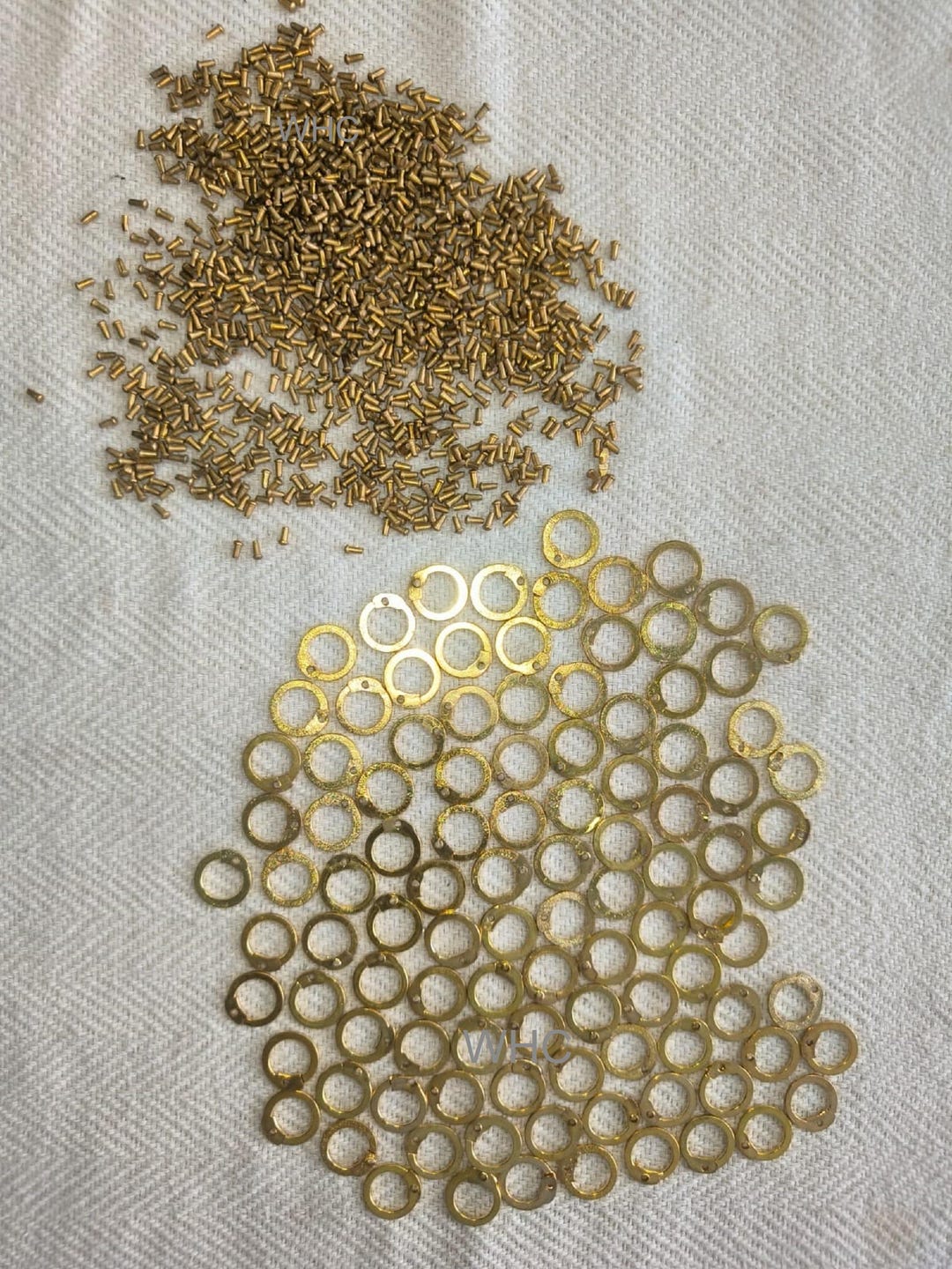 10 Mm Brass Jump Rings/ Flat Riveted Loose Rings / Medieval Chainmaile ...