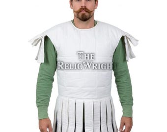 Subarmails romanos Gambeson de algodón acolchado / Armadura de subarmail medieval / LARP & SCA / giftforhusband / padedarmor / larp gambeson/ giftforwife