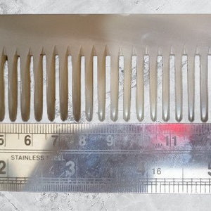 Horn Hair Comb Men, Gift for Her/Wife, Viking Horn Comb, Medieval Comb Women, One of a Kind, Seamless/Anti-Static Horn Comb (7.1&quot;/18cm)