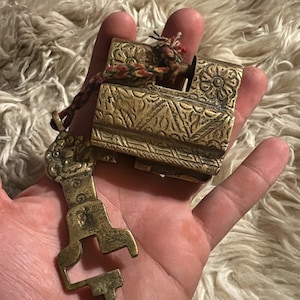 Brass Camel Lock With Keys Animal Padlock Vintage Metal Cast