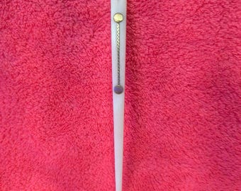 Handmade Bone Nalbinding Needle with Brass Detail