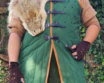 Medieval Padded Gambeson: Sleeveless SCA LARP Costume