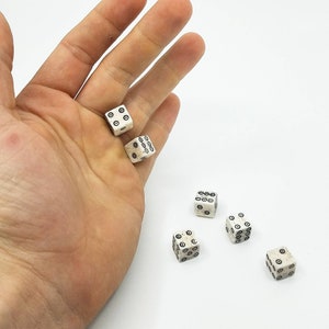 Handmade Bone Die, Viking Dice, Medieval Dice, Carved Dice, Betting Dice image 3