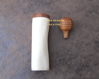 Bone Container, Spice Box, Travel Container, Bone Container, Salt, Peper/ Medieval Handmade Genuine Bone Needle Holder Functional Accessory