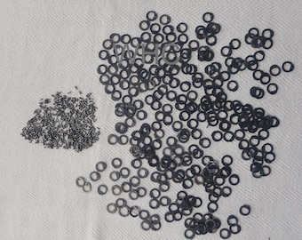Titanium Flat Riveted Chainmail Rings with rivets, Repair Kit: 18 Gauge, Medieval SCA Buhurt