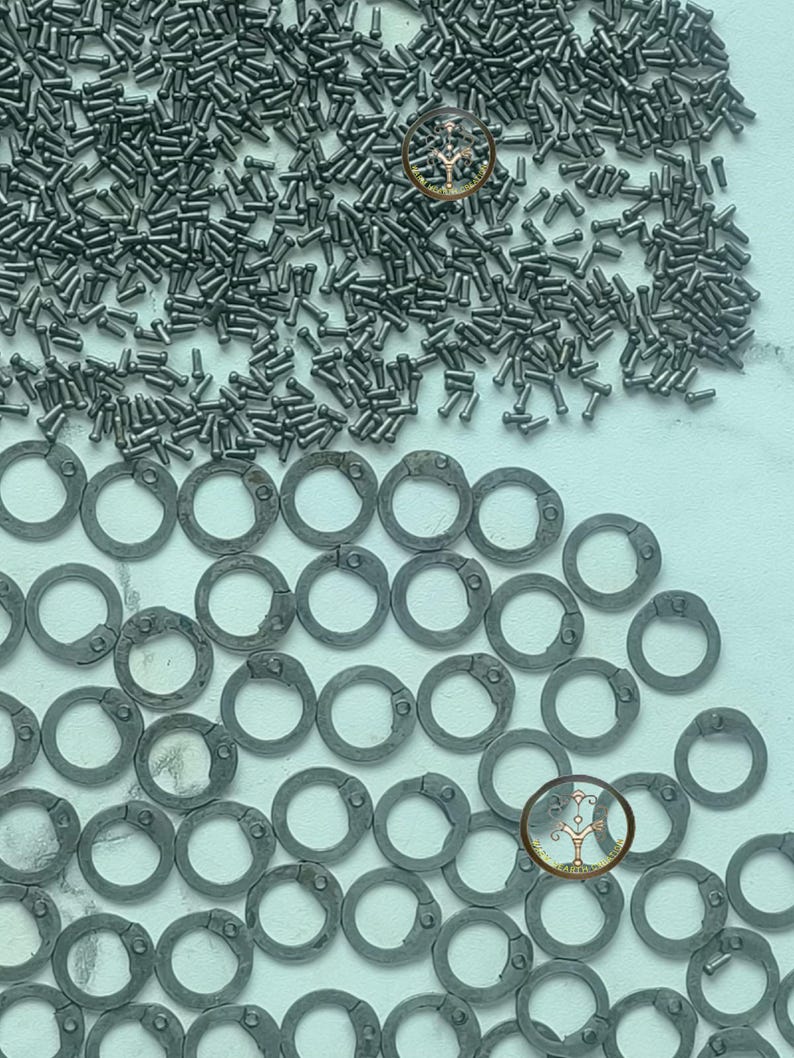 Mild Steel Chainmail Repair Kit: Flat Rings With Round Rivets ...