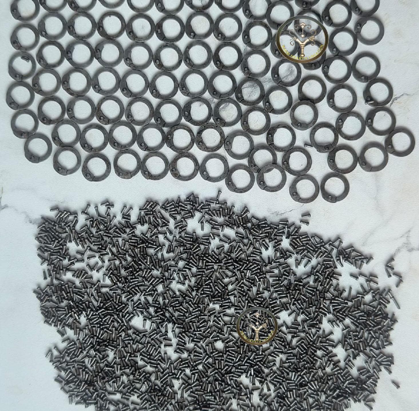 Mild Steel Chainmail Repair Kit: Flat Rings With Round Rivets ...