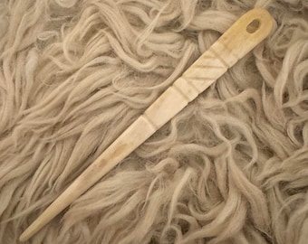 Nalbinding  Flat 3.5"  Bone Needle, Nalbinding Needle, Nålbinding Needle, Naalbinding Needle, Horn Needle/ giftforher / giftsforher /