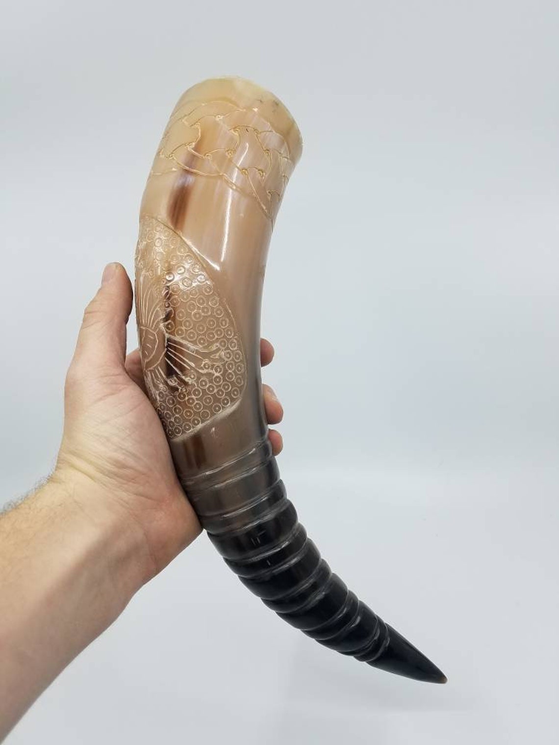 Viking Drinking Horn Mead Horn Carved Horn Gifts For Men Etsy