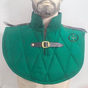 Padded whc medieval Gorget, Collar for Neck protection, natural cotton  Gorget for Neck to wear under chainmail Gorget, Sca ,Buhurt ,hmb