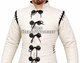 Gambesón medieval acolchado /gambesón vikingo de manga larga/ tela de algodón Regalo para él / regalo para marido / ropa acolchada / gambesón para LARP / regalo para esposa
