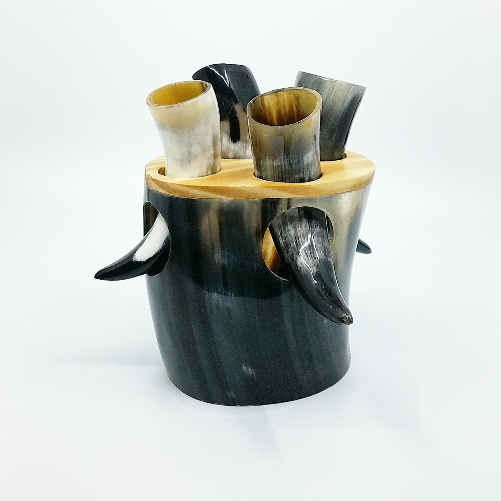 Juego De 2 Tazas Decorativas Con Forma De Cuerno - Ideal Para Vino, Decoración O Regalo Original