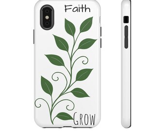 Etui na telefon Faith Grow, inspirująca, wytrzymała osłona dla miłośników natury