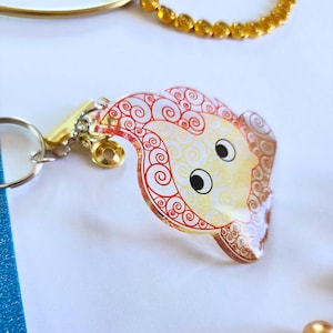 Calcifer Keychain | Howl&#39;s Moving Castle Keychain | Studio Ghibli