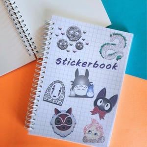 Studio Ghibli Reusable Sticker Book Anime Gift Totoro Spirited Away Soot Sprites Howls Moving Castle