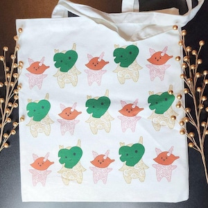 Korok Tote Bag Legend of Zelda Breath of the Wild Canvas Gaming Design Fantasy Adventure Reusable Shopping Bag Nintendo Fan Gift Geeky Bag