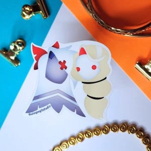 Hazbin Hotel Chaggie Sticker | Hazbin Hotel Sticker | Charlie and Vaggie Sticker | Charlie Sticker | Vaggie Sticker