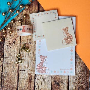 Set di cancelleria Autumn Fox: Forestcore e Cottagecore