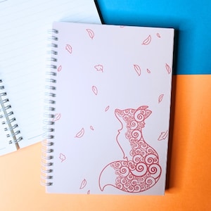 Autumn Fox Notebook: Lined Journal
