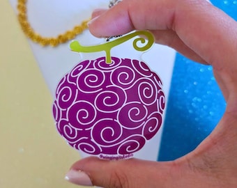Gomu Gomu Keychain: One Piece Anime Charm - Luffy's Devil Fruit