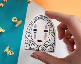 Sticker sans visage | autocollant fougueux | Studio Ghibli