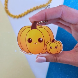 Llavero de calabaza / Llavero de otoño / Llavero de otoño / Llavero de calabaza lindo / Llavero cottagecore / Llavero de Halloween