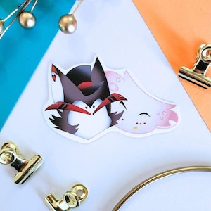 Hazbin Hotel Huskerdust Sticker | Hazbin Hotel Sticker | Husker Sticker | AngelDust Sticker | Husker + AngelDust