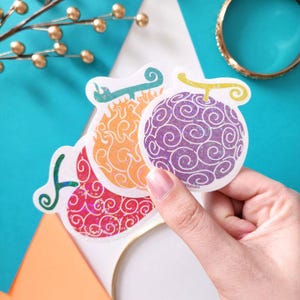 Devil Fruit Sticker | One Piece Sticker | Anime Sticker | Nerdy Gift Idea | Sticker Collection