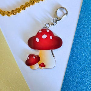 Mushroom Keychain | Cute Keychain | Cottagecore Keychain