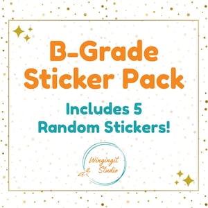 Mystery Sticker Pack | B-Grade Stickers | Cute Stickers | Oopsie Grab Bag