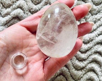 Clear Quartz Egg & Stand