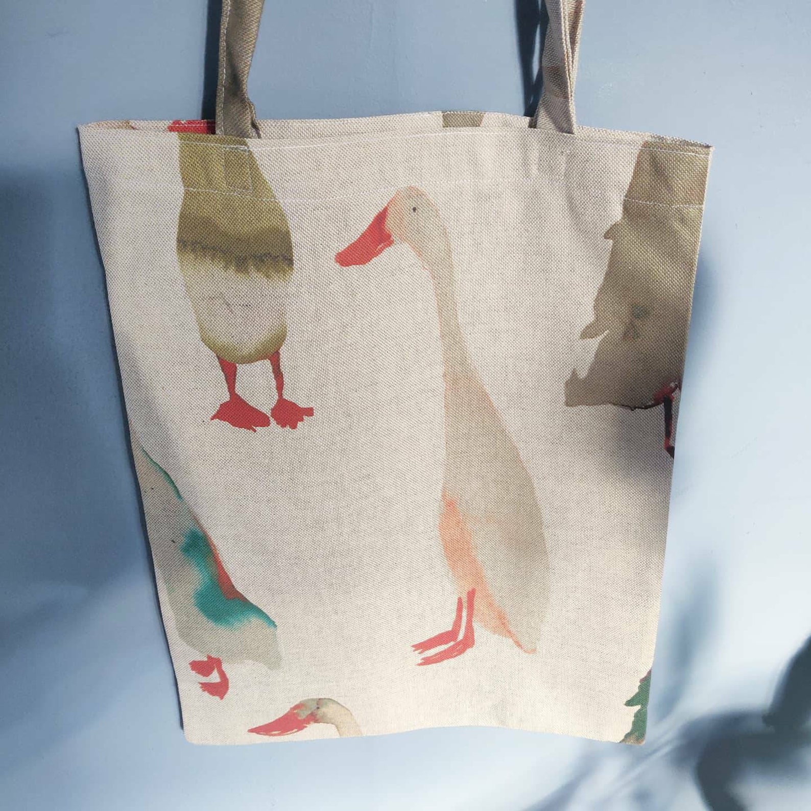 Handmade Duck Tote Bag Duck Gifts Sustainable Shopper Gifts Etsy
