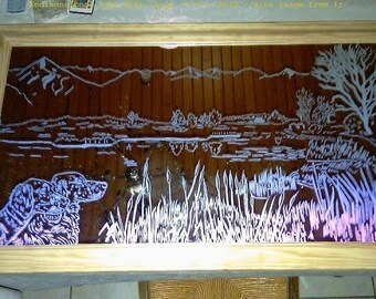 "Pond" bright mirror frame