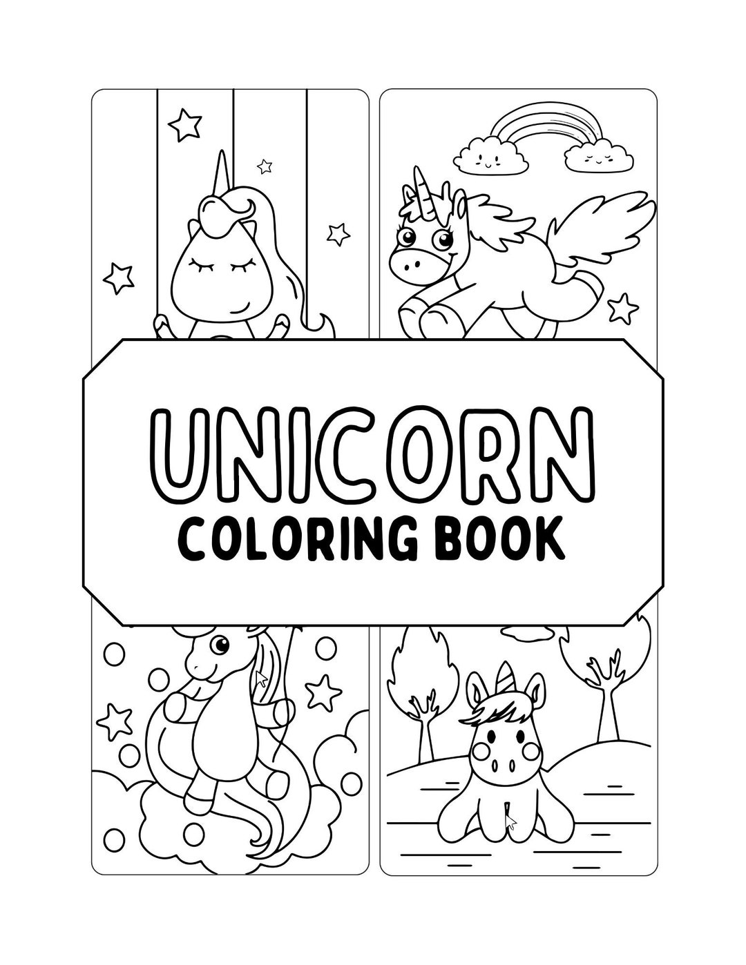 18 Baby Unicorn Coloring Sheets, Unicorn Coloring Pages, Kids Coloring ...