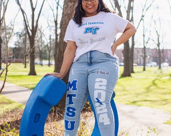 Customized Senior Jeans, Custom Jeans, College Jeans | Senior set 2025