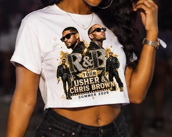 R&B Tour Inspired Crop Unisex Tee, Chris Brown Shirt, Usher Tee, Breezy Tee, Graphic Tee, Crop Top
